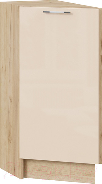 Изображение товара Шкаф-стол кухонный ТриЯ Весна 1Н3Т (дуб крафт золотой/ваниль глянец)