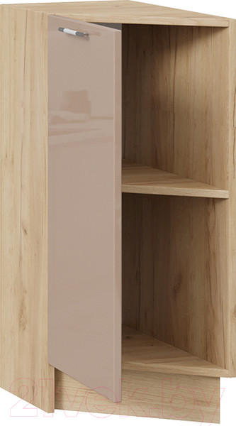 Изображение товара Шкаф-стол кухонный ТриЯ Весна 1Н3Т (дуб крафт золотой/кофе с молоком)