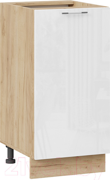 Изображение товара Шкаф-стол кухонный ТриЯ Весна 1Н4 (дуб крафт золотой/белый глянец)