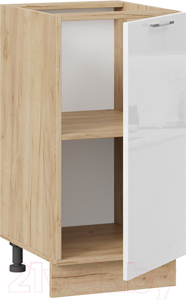 Изображение товара Шкаф-стол кухонный ТриЯ Весна 1Н4 (дуб крафт золотой/белый глянец)