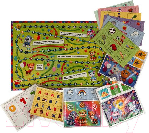 Изображение товара Развивающий игровой набор Умные игры Дружная команда. IQ-подарочный набор 6 в 1 / 4680107928023