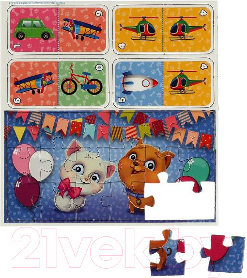 Изображение товара Развивающий игровой набор Умные игры Дружная команда. IQ-подарочный набор 6 в 1 / 4680107928023