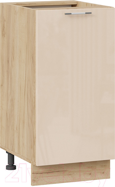 Изображение товара Шкаф-стол кухонный ТриЯ Весна 1Н4 (дуб крафт золотой/ваниль глянец)