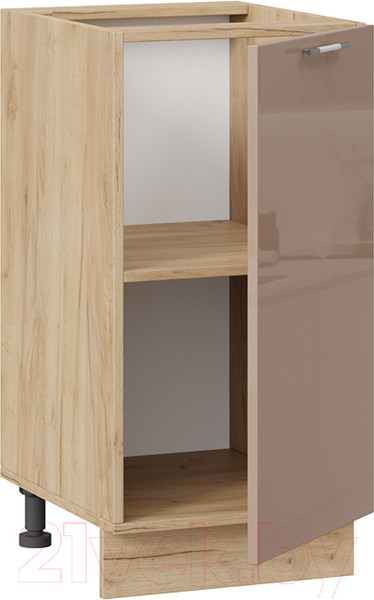 Изображение товара Шкаф-стол кухонный ТриЯ Весна 1Н4 (дуб крафт золотой/кофе с молоком)