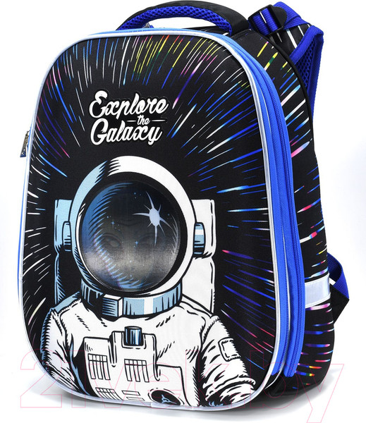 Изображение товара Школьный рюкзак Schoolformat Ergonomic 2 Ufo-astronaut РЮКЖК2-НАС (черный)