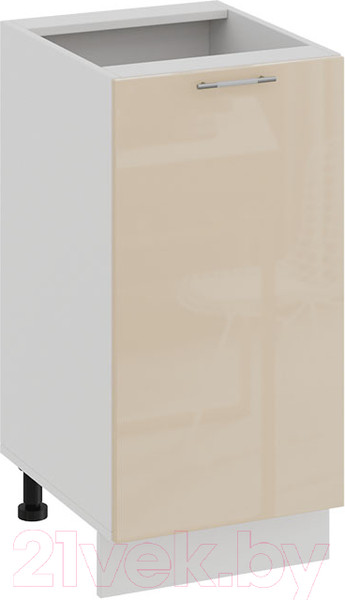 Изображение товара Шкаф-стол кухонный ТриЯ Весна 1Н4 (белый/ваниль глянец)