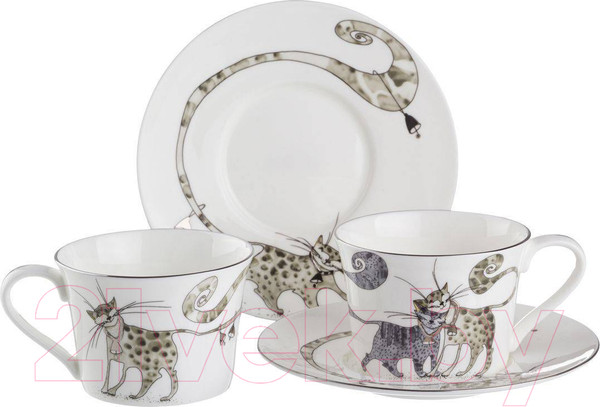 Изображение товара Набор для чая/кофе Lefard Котики / 264-400