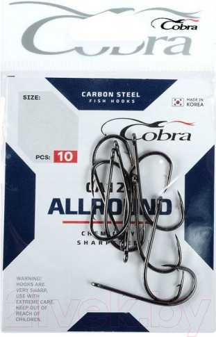 Изображение товара Набор крючков рыболовных COBRA Baitholder / CA129-002 (10шт)