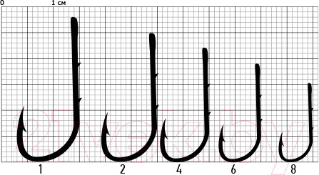 Изображение товара Набор крючков рыболовных COBRA Baitholder / CA129-002 (10шт)