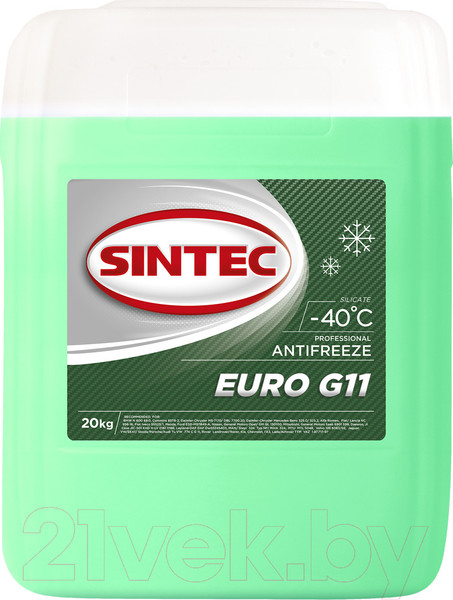 Изображение товара Антифриз Sintec Euro G11 / 800521 (20кг, зеленый)