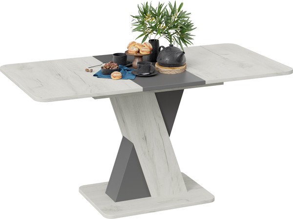 Изображение товара Обеденный стол ТриЯ Люксембург тип 3 (дуб крафт белый/серый)