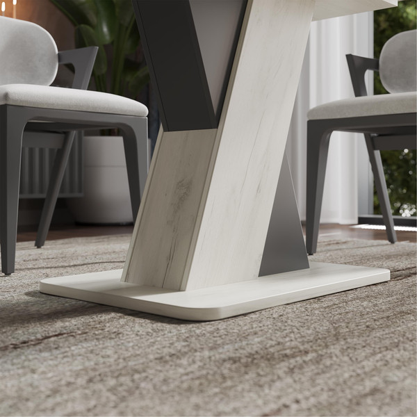 Изображение товара Обеденный стол ТриЯ Люксембург тип 3 (дуб крафт белый/серый)