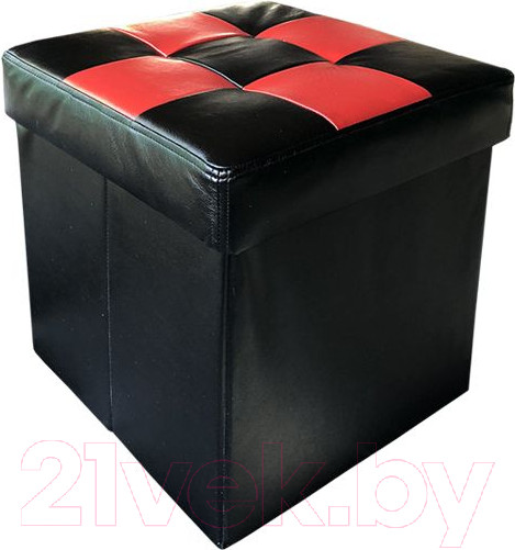 Изображение товара Пуф Асмана 5 (кожзам шахматы красные)