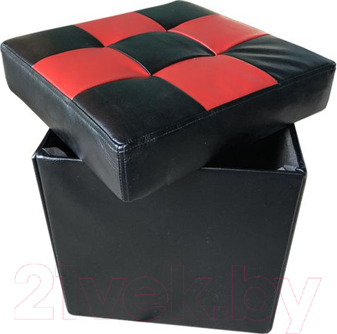 Изображение товара Пуф Асмана 5 (кожзам шахматы красные)