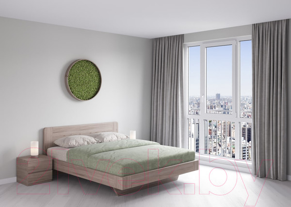 Изображение товара Каркас кровати Drewood Пиастр 140x200 / ПИ.002.300.000.00 (белый хлопок)