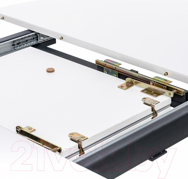 Изображение товара Обеденный стол Импэкс Leset Капри (черный/стекло белое)