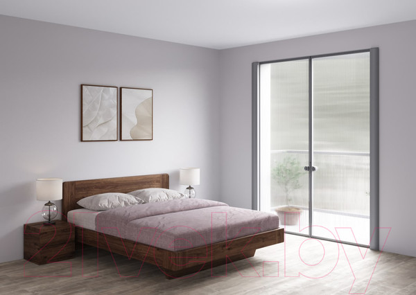 Изображение товара Каркас кровати Drewood Пиастр 160x200 / ПИ.003.400.000.00 (шоколад)