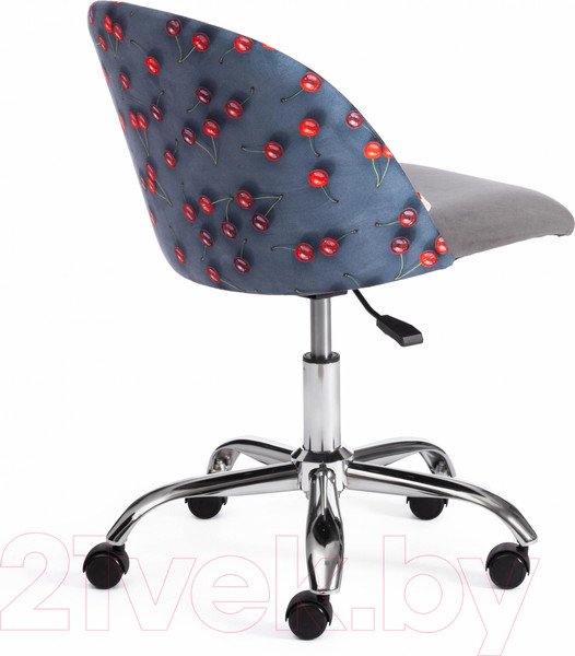 Изображение товара Кресло офисное Tetchair Melody (ткань/флок, серый/Botanica 08 Cherry/29)