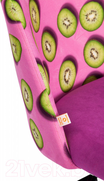 Изображение товара Кресло офисное Tetchair Melody (ткань/флок, фиолетовый/Botanica 06 Kiwi/138)