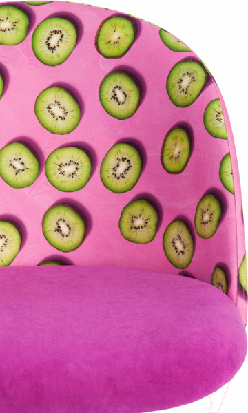 Изображение товара Кресло офисное Tetchair Melody (ткань/флок, фиолетовый/Botanica 06 Kiwi/138)