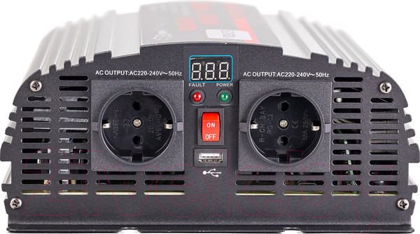 Изображение товара Автомобильный инвертор Geofox MD 2000W (2 розетки)
