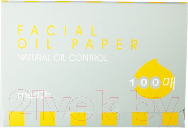 Изображение товара Матирующие салфетки для лица Med B Facical Oil Papper (100шт)