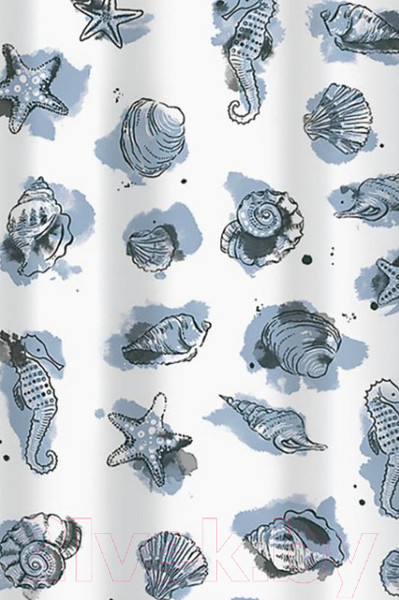 Изображение товара Шторка-занавеска для ванны V-line Посейдон 180x180 (черный)