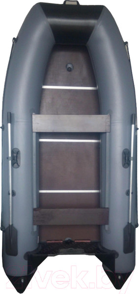 Изображение товара Надувная лодка Vivax Т300Р с жестким полом (с килем, серый/черный)