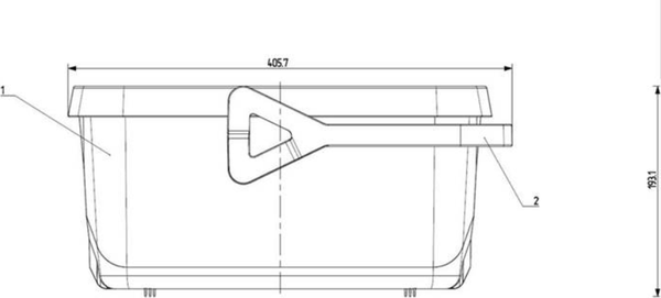 Изображение товара Ведро Berossi Smart ИК 45061000 (васильковый)