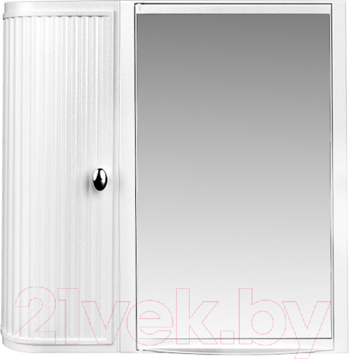 Изображение товара Шкаф с зеркалом для ванной Berossi Hilton Premium Left НВ 33601000 (снежно-белый)