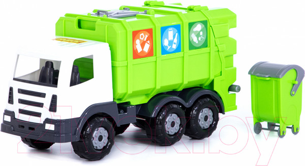 Изображение товара Мусоровоз игрушечный Полесье Престиж №2 коммунальный / 73211