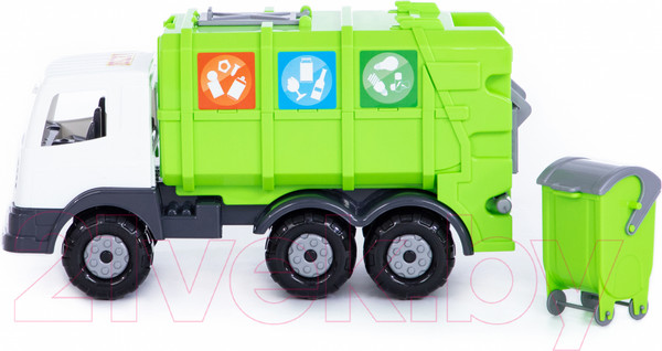 Изображение товара Мусоровоз игрушечный Полесье Престиж №2 коммунальный / 73211