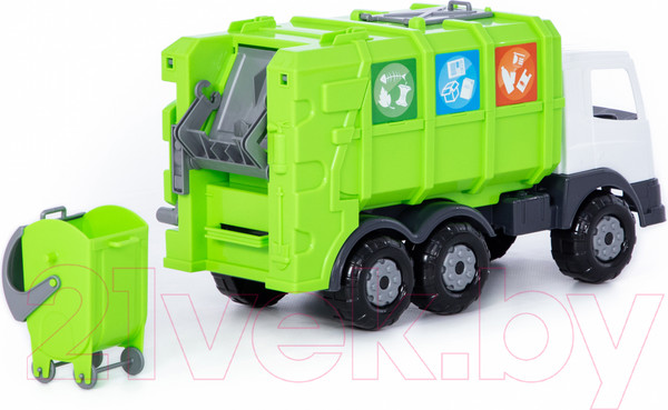 Изображение товара Мусоровоз игрушечный Полесье Престиж №2 коммунальный / 73211