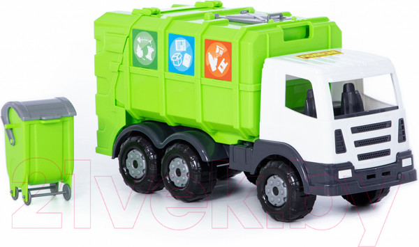 Изображение товара Мусоровоз игрушечный Полесье Престиж №2 коммунальный / 73211