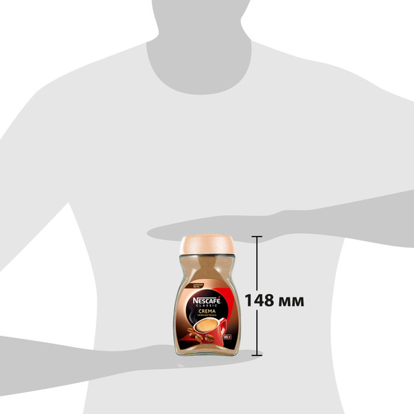 Изображение товара Кофе растворимый Nescafe Classic Crema (95г)