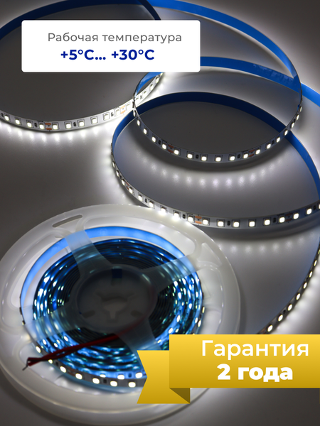 Изображение товара Светодиодная лента Truenergy 24V-120D 9.6W/m 6000K IP20 / 16519 (5м)
