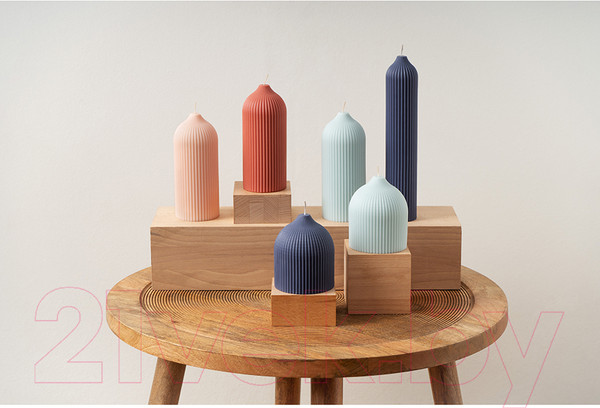 Изображение товара Свеча Tkano Edge / TK22-CND0010 (бежево-розовый)