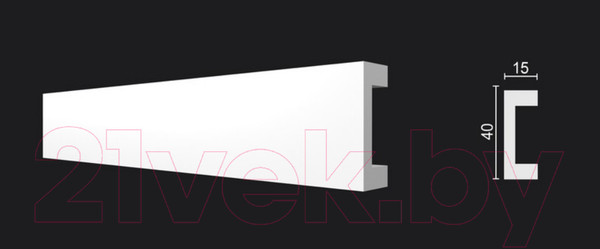 Изображение товара Молдинг Decor-Dizayn DD618 (40x15x2000)