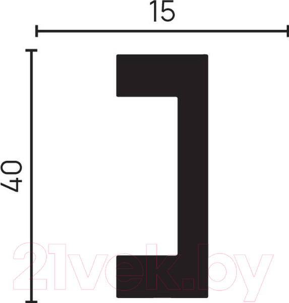 Изображение товара Молдинг Decor-Dizayn DD618 (40x15x2000)