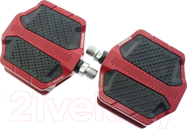 Изображение товара Комплект педалей для велосипеда Shimano EF205 / EPDEF205R (красный)