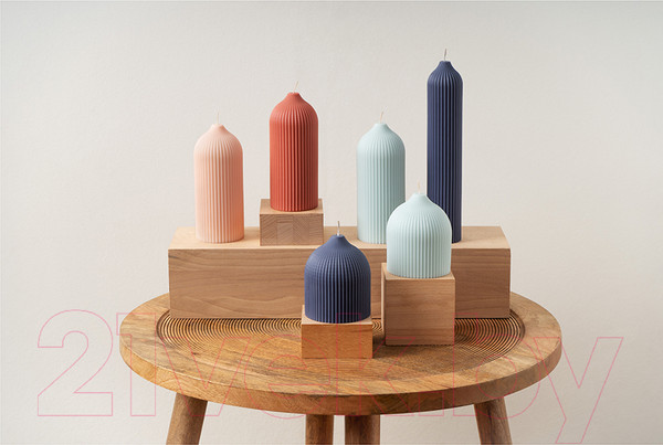 Изображение товара Свеча Tkano Edge / TK22-CND0011 (бежево-розовый)