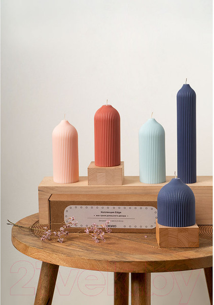 Изображение товара Свеча Tkano Edge / TK22-CND0011 (бежево-розовый)