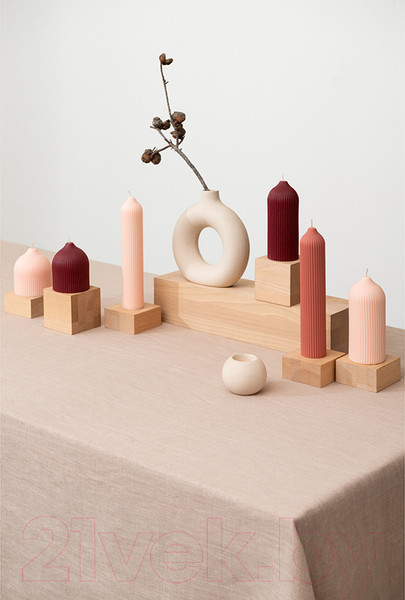 Изображение товара Свеча Tkano Edge / TK22-CND0019 (бордовый)