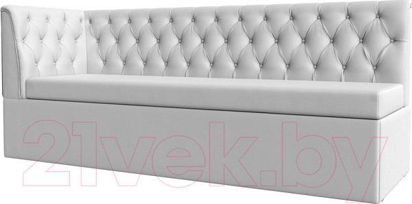 Изображение товара Скамья кухонная мягкая Лига Диванов Маркиз левая (экокожа белый)