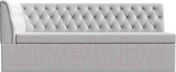 Изображение товара Скамья кухонная мягкая Лига Диванов Маркиз левая (экокожа белый)