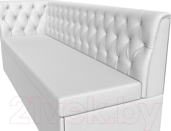 Изображение товара Скамья кухонная мягкая Лига Диванов Маркиз левая (экокожа белый)