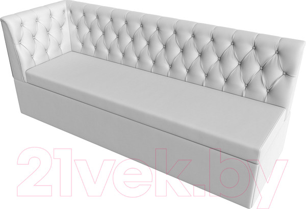 Изображение товара Скамья кухонная мягкая Лига Диванов Маркиз левая (экокожа белый)