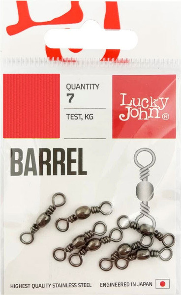 Набор вертлюгов рыболовных Lucky John Pro Series Barrel / LJP5106-010 (7шт) — фото 6