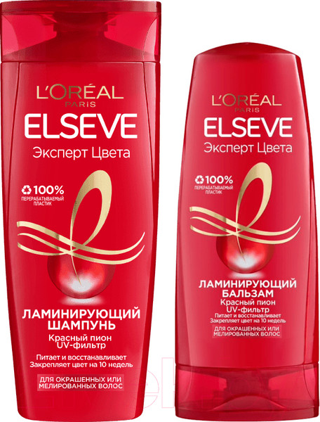 Изображение товара Набор косметики для волос L'Oreal Paris Elseve Эксперт цвета Шампунь 250мл+Бальзам 200мл