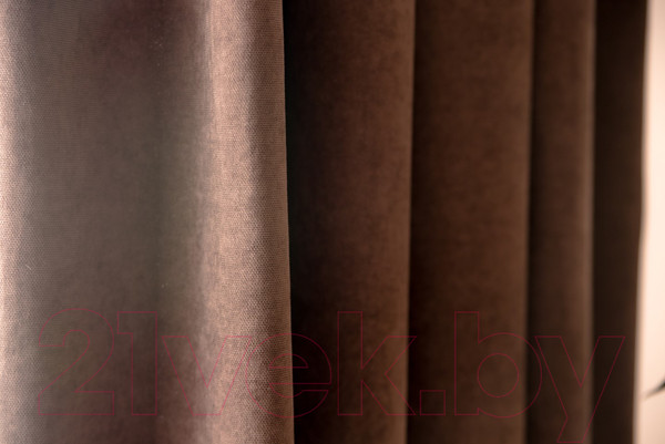 Изображение товара Комплект штор Decoretto Канвас горький шоколад КГШ-K110 (225x260, коричневый)